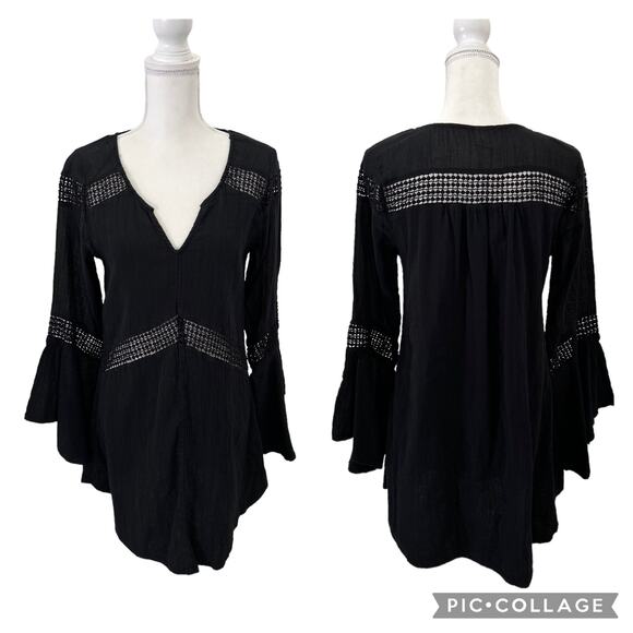 l*space Other - L*Space Bloomfield Swim Cover Up Tunic Cotton Dress Black Size Large Beach Pool